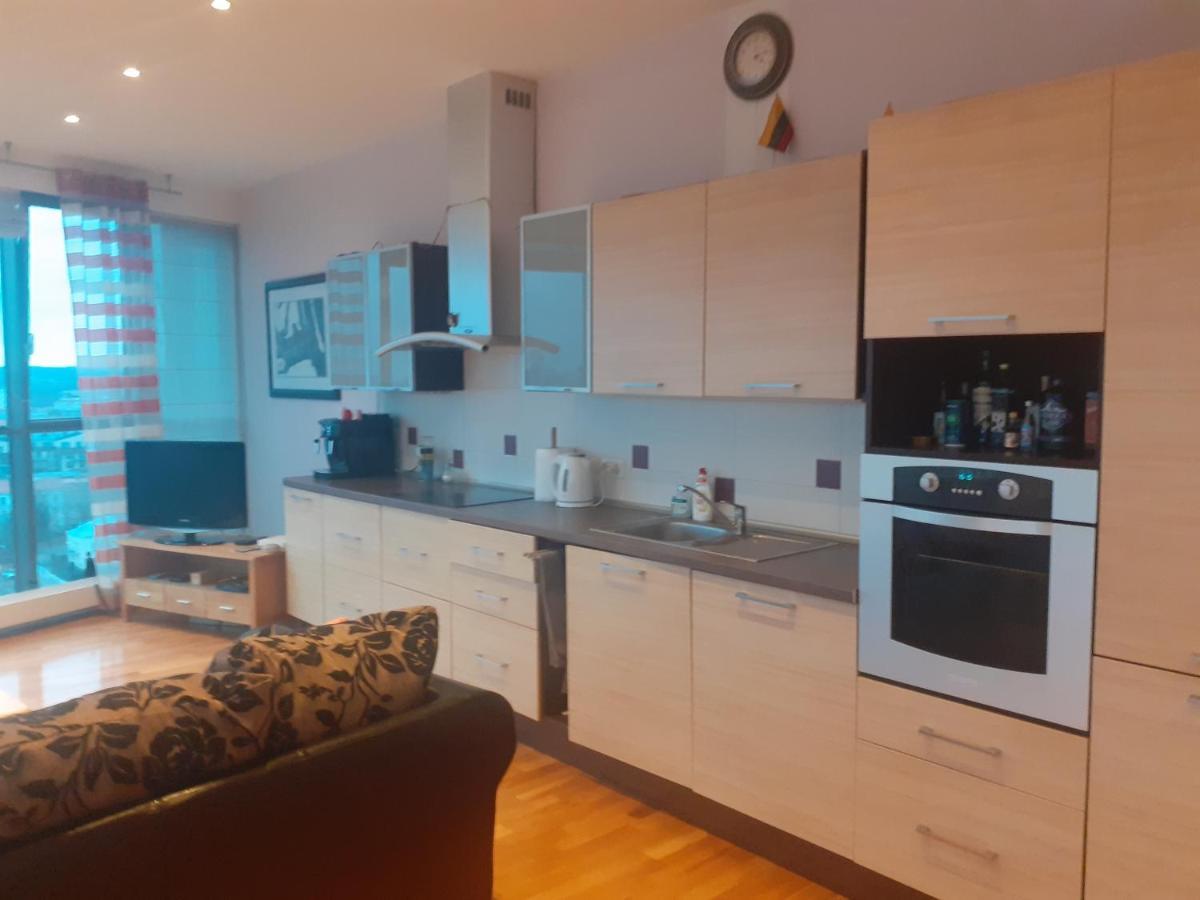 Luxury Apartment In Skyscraper Βίλνιους Εξωτερικό φωτογραφία