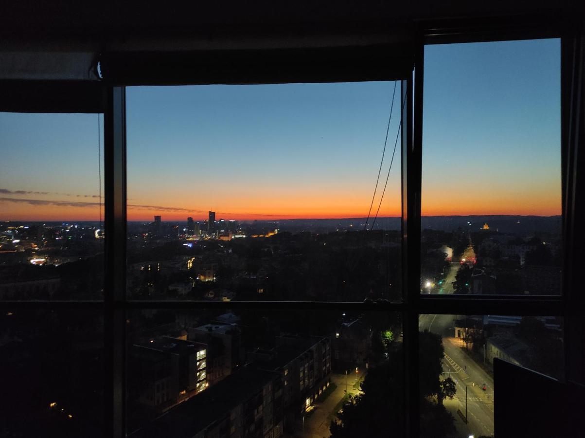Luxury Apartment In Skyscraper Βίλνιους Εξωτερικό φωτογραφία