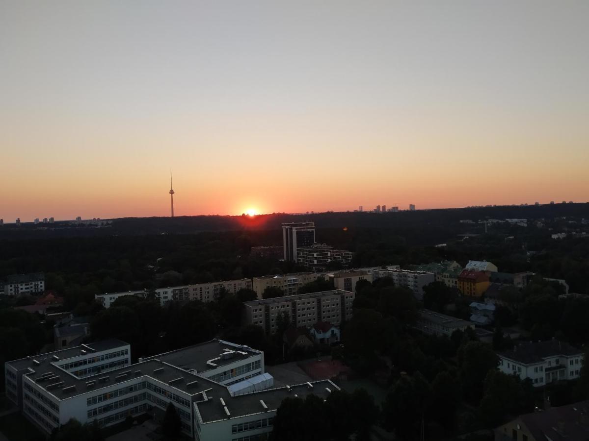 Luxury Apartment In Skyscraper Βίλνιους Εξωτερικό φωτογραφία