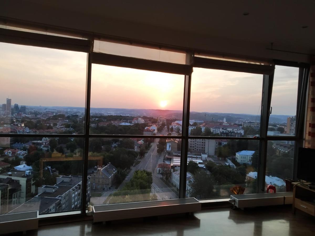 Luxury Apartment In Skyscraper Βίλνιους Εξωτερικό φωτογραφία